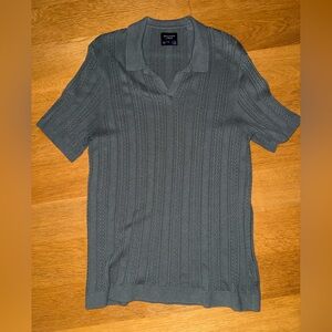 Abercrombie & Fitch Textured Knit Short Sleeve Top